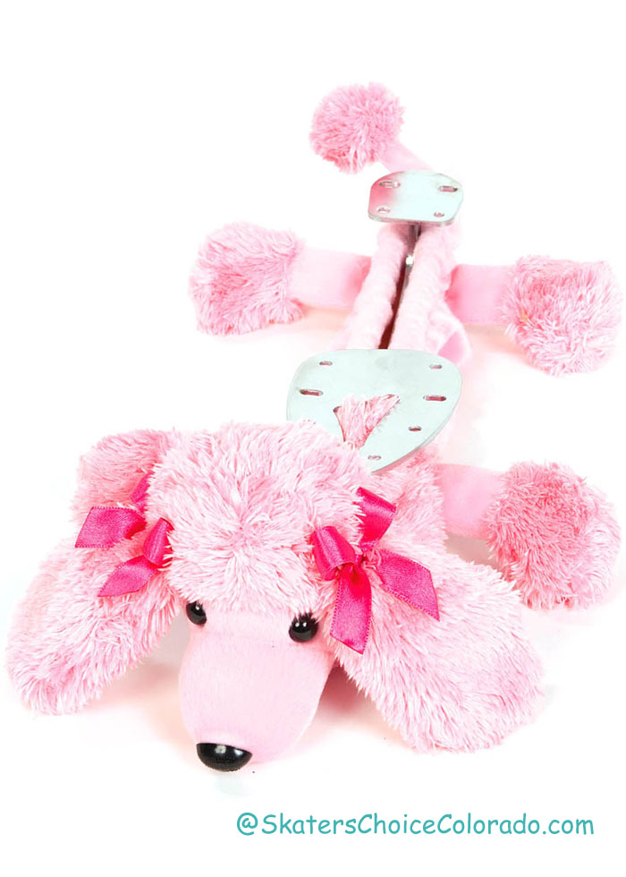 Animal Blade Buddies Pink Poodle Skate Blade Covers Soakers - Click Image to Close